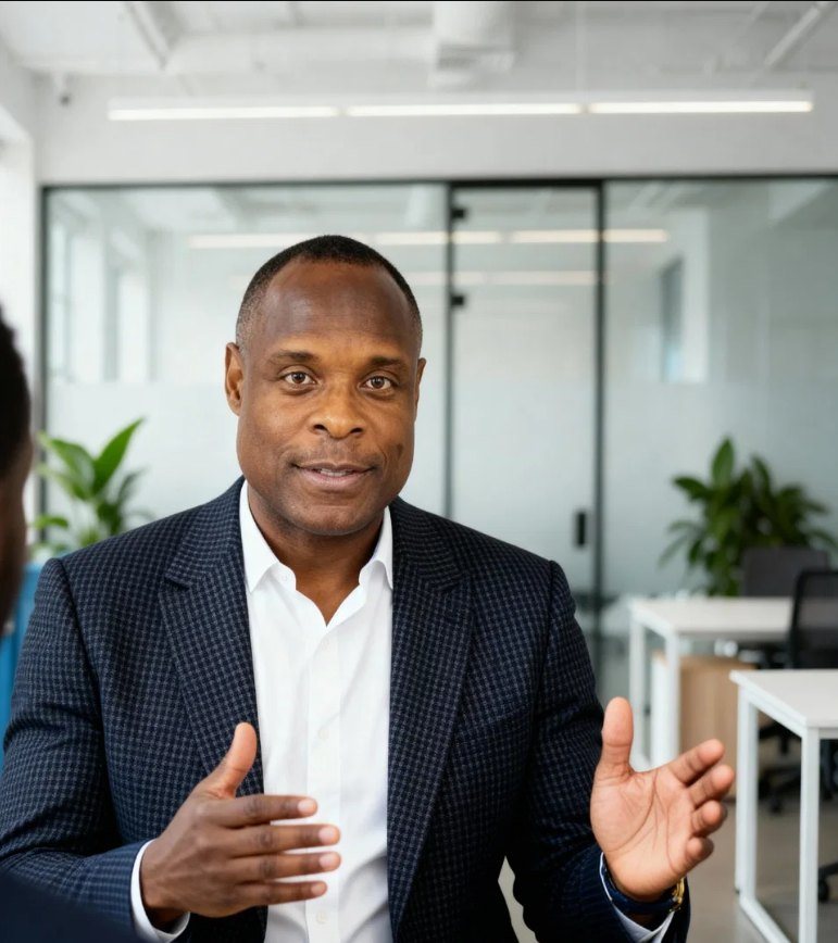 Antoine Joseph explaining a concept